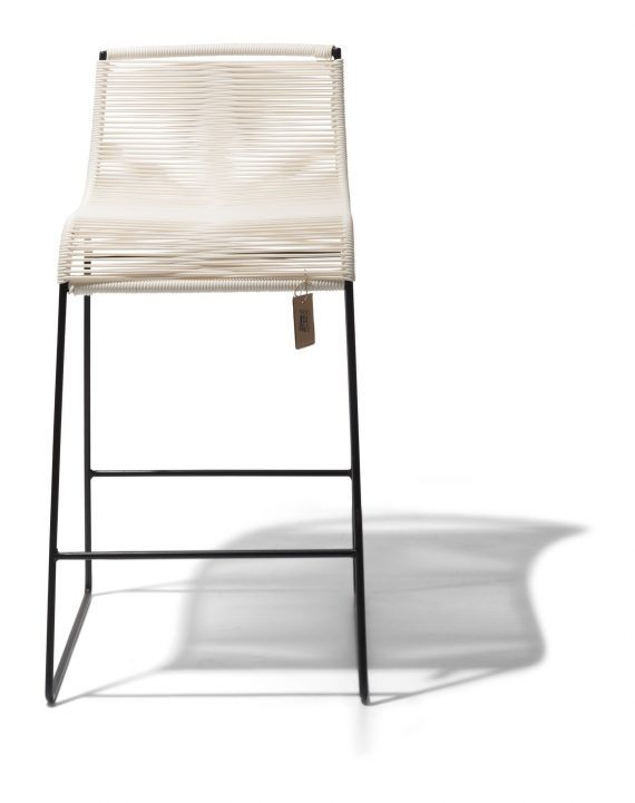 Barstool white Fair Furniture front view