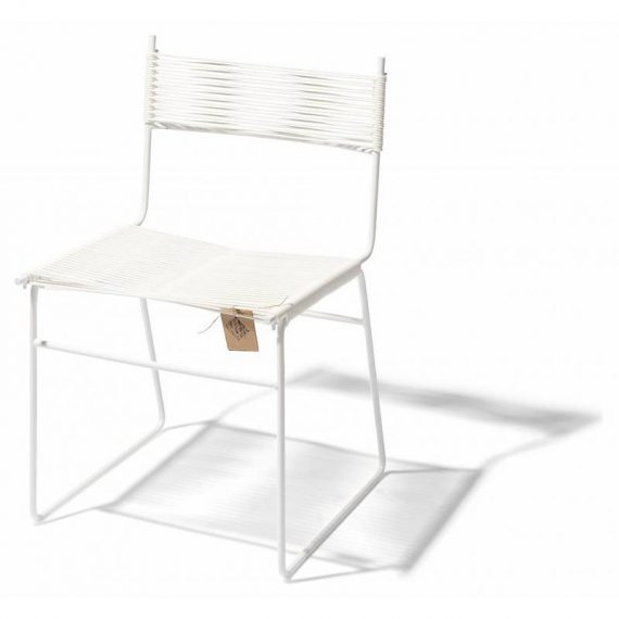 Polanco dining chair sled leg white Fair Furniture
