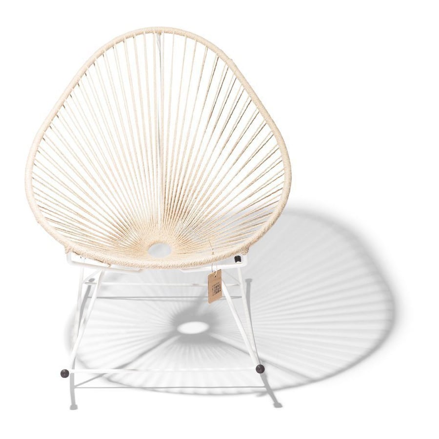 Acapulco rocking chair - hemp - white frame Fairfurniture.com