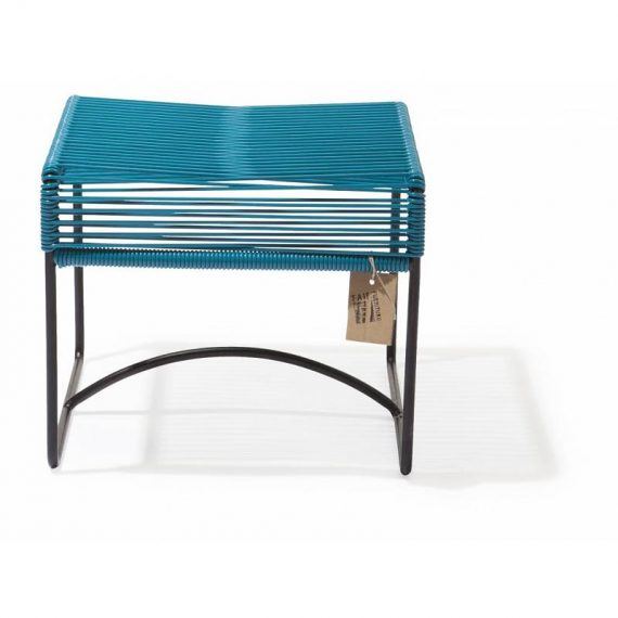 Xalapa bench & footstool Fair Furniture petrol blue