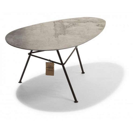 Zahora table, corten steel